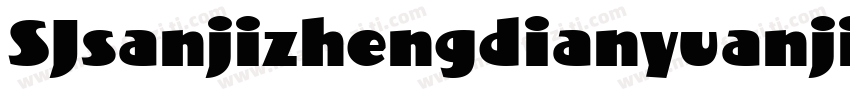 SJsanjizhengdianyuanjianti Regular字体转换